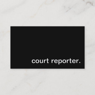 Court Reporter Visitekaartje