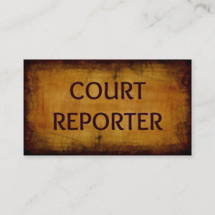 Court Reporter Visitekaartje