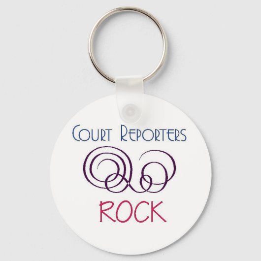 Court Reporters Rock Sleutelhanger (Voorkant)