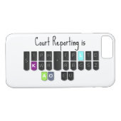 Court Reporting is Cool Steno Keyboard Hoesje (Achterkant (Horizontaal))