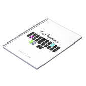 Court Reporting is Cool Steno-toetsenbord Notitieboek (Linkerzijde)