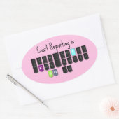 Court Reporting is Cool Steno Toetsenbord Stickers (Envelop)