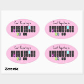 Court Reporting is Cool Steno Toetsenbord Stickers (Vel)