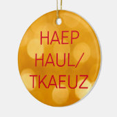 Court Reporting Steno Prettige feestdagen Keramisch Ornament (Links)