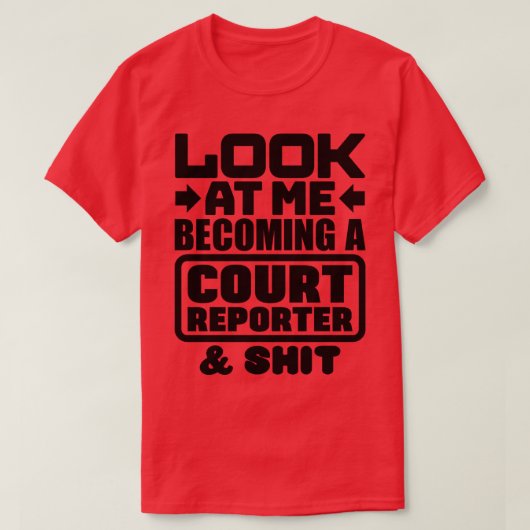 Court Reporting Student T-shirt (Design voorkant)