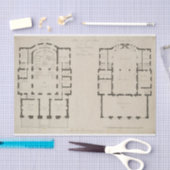 Court Room Detail London UK Diagram Decoupage Tissuepapier (Craft)