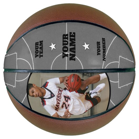 Court Side Custom Basketball Basketbal (Voorkant)