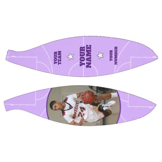 Court Side Custom Basketball Paars Basketbal (Panelen)