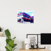 Court Square Diner New York Poster (Thuiskantoor)