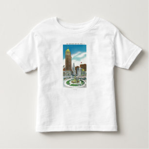 Court Street Uitzicht of Liberty Bank Bldg Kinder Shirts