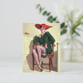 Court Witness Pin Up Briefkaart (Staand voorkant)