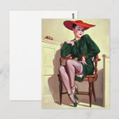 Court Witness Pin Up Briefkaart (Voorkant / Achterkant)