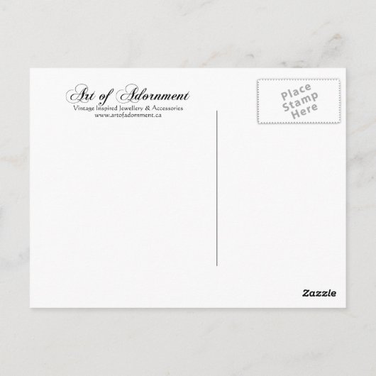 Courtesan - Briefkaart (Achterkant)