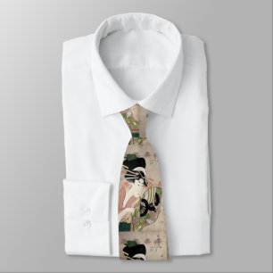 Courtesan Ichikawa of Matsuba Establishment Stropdas