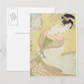 Courtesan Kneeling Briefkaart (Voorkant / Achterkant)