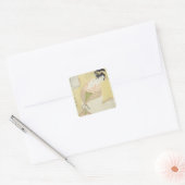 Courtesan Kneeling Vierkante Sticker (Envelop)
