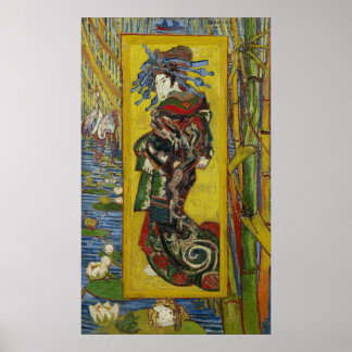 Courtesan (na Eisen) van Vincent Van Gogh Poster