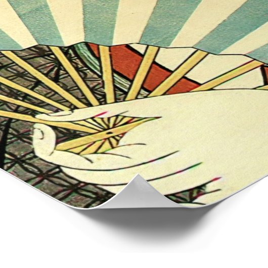 Courtesan with Ogi Fan  Poster (Hoek)