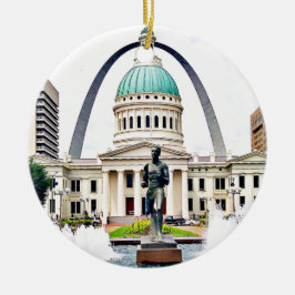 Courthouse, Arch, St. Louis, Kerstmis Keramisch Ornament