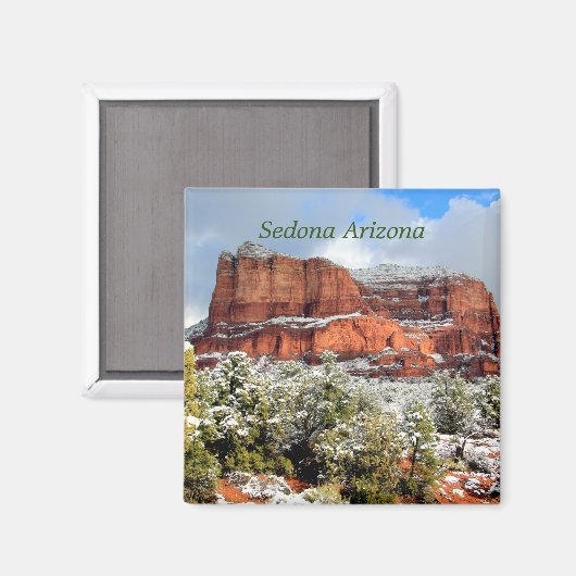 Courthouse Butte, Sedona Arizona Magnet (Voorkant / Achterkant)