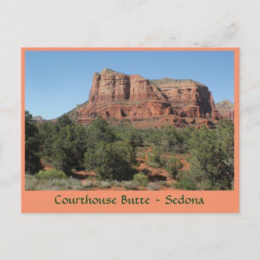 Courthouse Butte Sedona Arizona Post Card Briefkaart (Voorkant)
