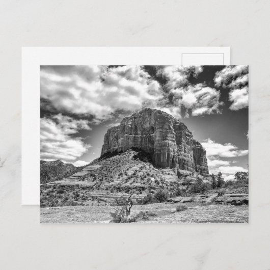 Courthouse Butte - Zwart-wit | BRIEFKAART (Voorkant / Achterkant)