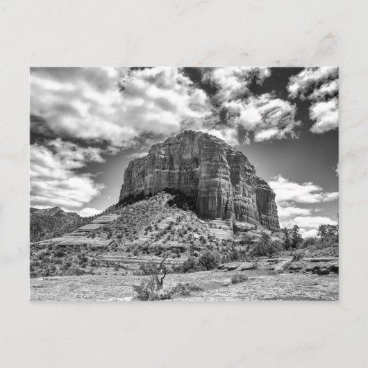 Courthouse Butte - Zwart-wit | BRIEFKAART (Voorkant)