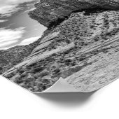 Courthouse Butte - Zwart-wit | POSTER (Hoek)