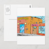 Courthouse Cartoon Briefkaart (Voorkant / Achterkant)