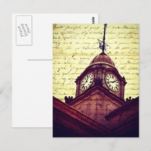 Courthouse Clock Briefkaart (Voorkant / Achterkant)