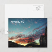 Courthouse en sunset briefkaart (Voorkant / Achterkant)