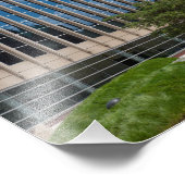 Courthouse Facade en Plaza in Minneapolis Foto Afdruk (Hoek)