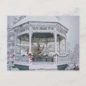 Courthouse Gazebo in Snow Briefkaart (Voorkant)
