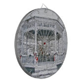 Courthouse Gazebo in Snow Dartbord (Voorkant Links)