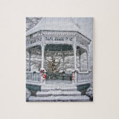 Courthouse Gazebo in Snow Legpuzzel (Verticaal)