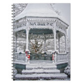 Courthouse Gazebo in Snow Notitieboek (Voorkant)
