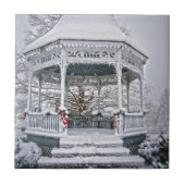 Courthouse Gazebo in Snow Tegeltje (Voorkant)