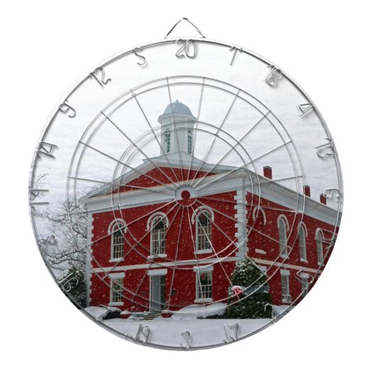 Courthouse Snow Dartbord (Voorkant)