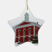 Courthouse Snow Keramisch Ornament (Rechts)