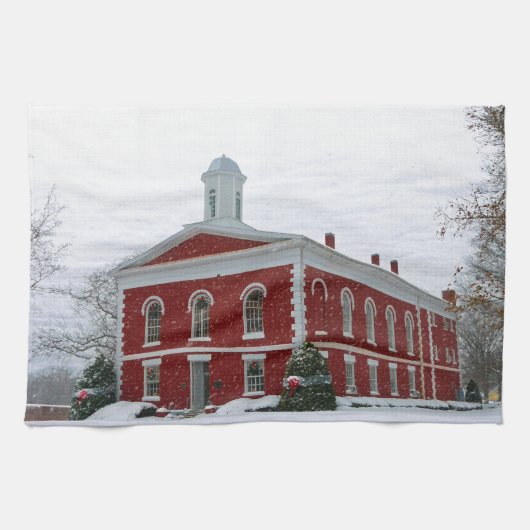 Courthouse Snow Theedoek (Horizontaal)