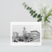 Courthouse Square en Smith Tower in Seattle Briefkaart (Staand voorkant)