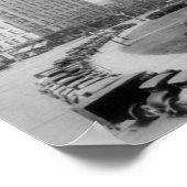 Courthouse Square en Smith Tower in Seattle Poster (Hoek)