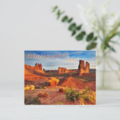 Courthouse Towers in Arches National Park, Utah Briefkaart (Staand voorkant)