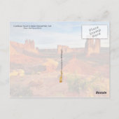 Courthouse Towers in Arches National Park, Utah Briefkaart (Achterkant)