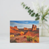 Courthouse Towers in Arches National Park, Utah Briefkaart (Staand voorkant)