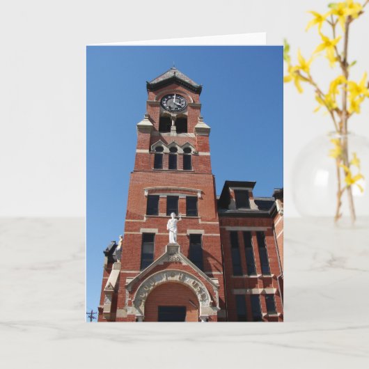 Courthouse Washington, Iowa Kaart (Gele Bloem)