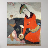 Courtier bij de rechtbank van Shah Abbas I Poster (Voorkant)