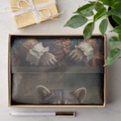 Courtier wasbeer met boog stropdas in de Victoriaa Tissuepapier (Geschenk)