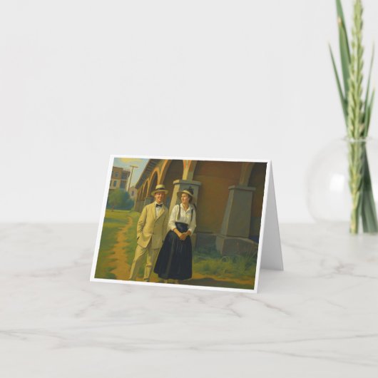  Courtin’ Couple Bedankkaart (Voorkant)