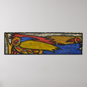 Courting Birds Poster